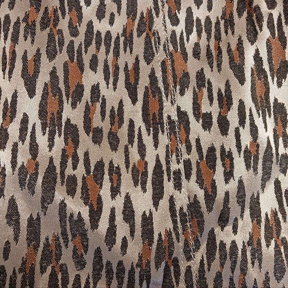 CACHE Alberto Makali mini skirt animal Cheetah gold black print stretch metallic - Picture 2 of 6